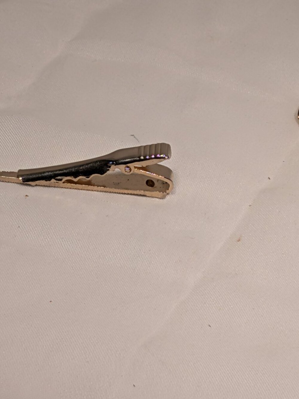 HANDYMAN 3 Tie Clips Saw Wrench Scissors/Snips (this one marked SWANK) - Picture 4 of 13